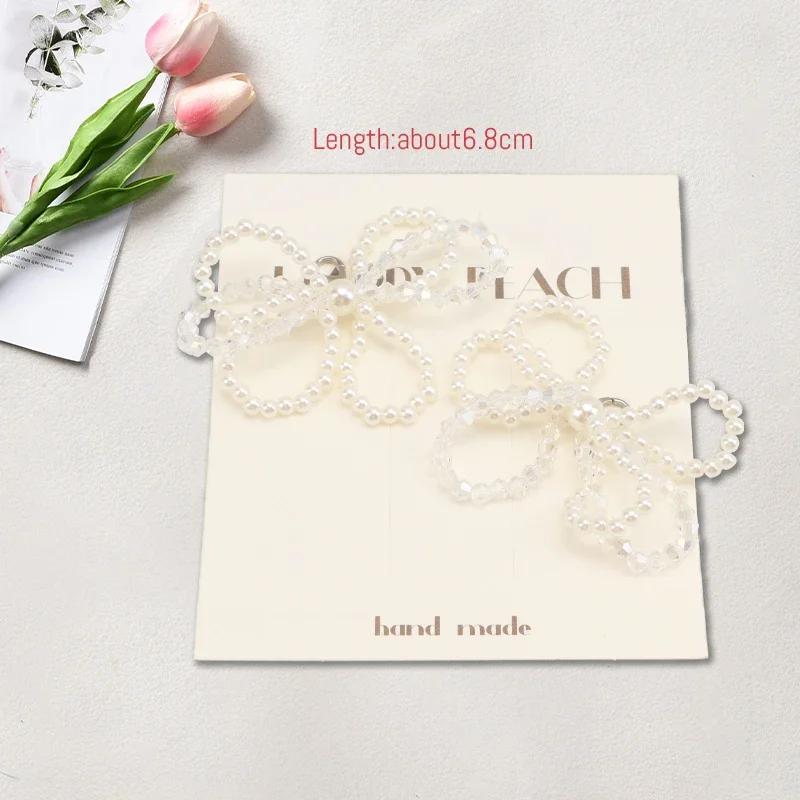 1 Paar Fliege Perle Blume Schnürsenkel Schnalle Schuhanhänger Schnürsenkel Dekorationsclips Schuhzubehör für Frau Weiß und Silber