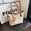 Large Capacity Women'S Fashion Commuter Shoulder Bag Vintage Printed Portable Tote Bag