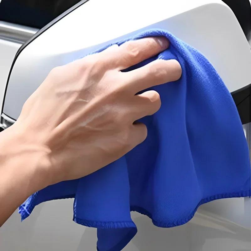 Car Wash Microfiber Towels 30x30cm  Soft Drying Cloth Hemming Wash Towel Water Suction Polishing Duster Car Cleaning Tools