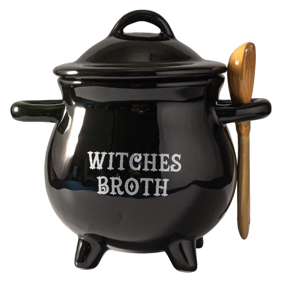 Magic Witch Cauldron Cookie & Candy Jar