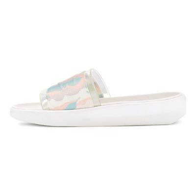 Bequeme Lässige Mode Hausschuhe Damen Hausschuhe Regenbogen Hellblau 1120001-PSTR