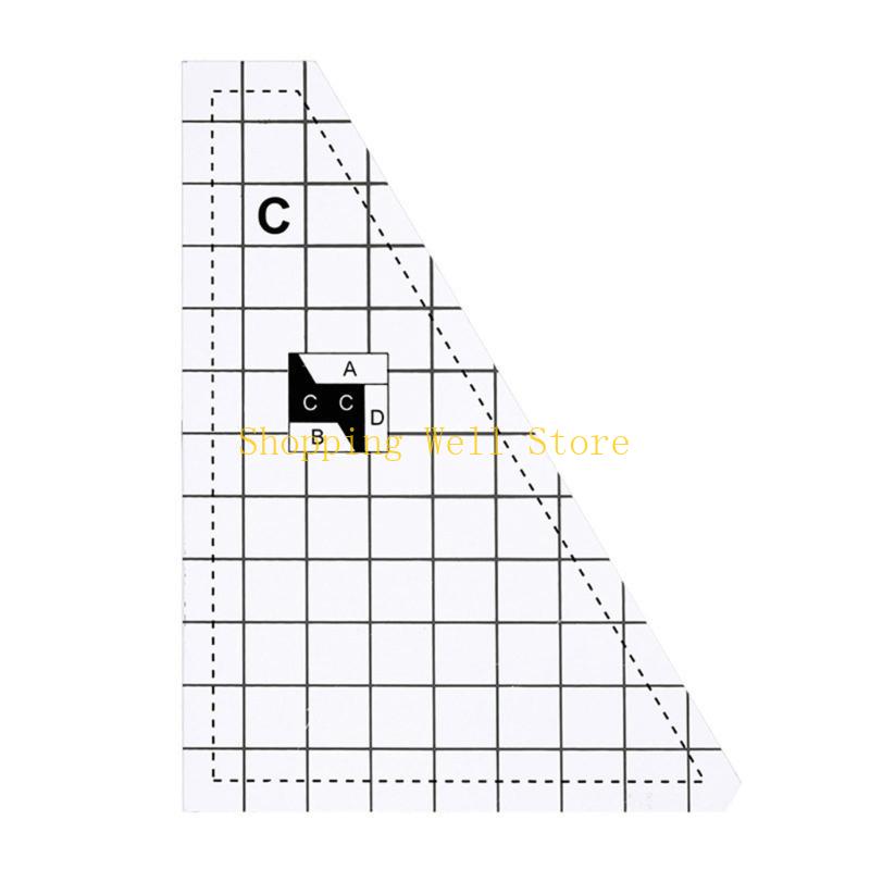 KX4B 3/4/5 шт. Акриловая линейка для пэчворка и квилтинга, линейка для пэчворка, для шитья, измерения