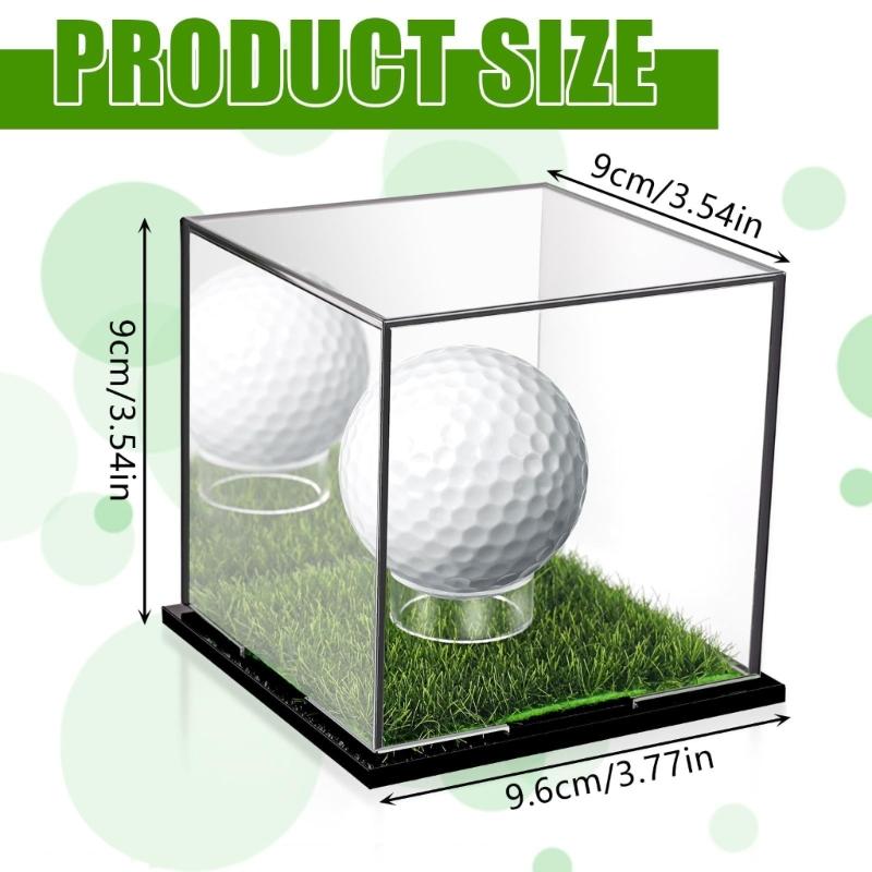 Acryl Golfball Aufbewahrungsbox Behälter Golfball Vitrine Behälter Golf Schutzhülle Staubdichter Halter