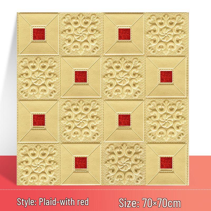 3D Waterproof Self-Adhesive Bedroom Wallpaper for Home Decoration