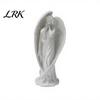 Integrated Printing Angel Art Statue, 3D Printed Winged Figurine, Guardian Home Office Decor Tabletop Sculpture for Desk Shelf Matte White