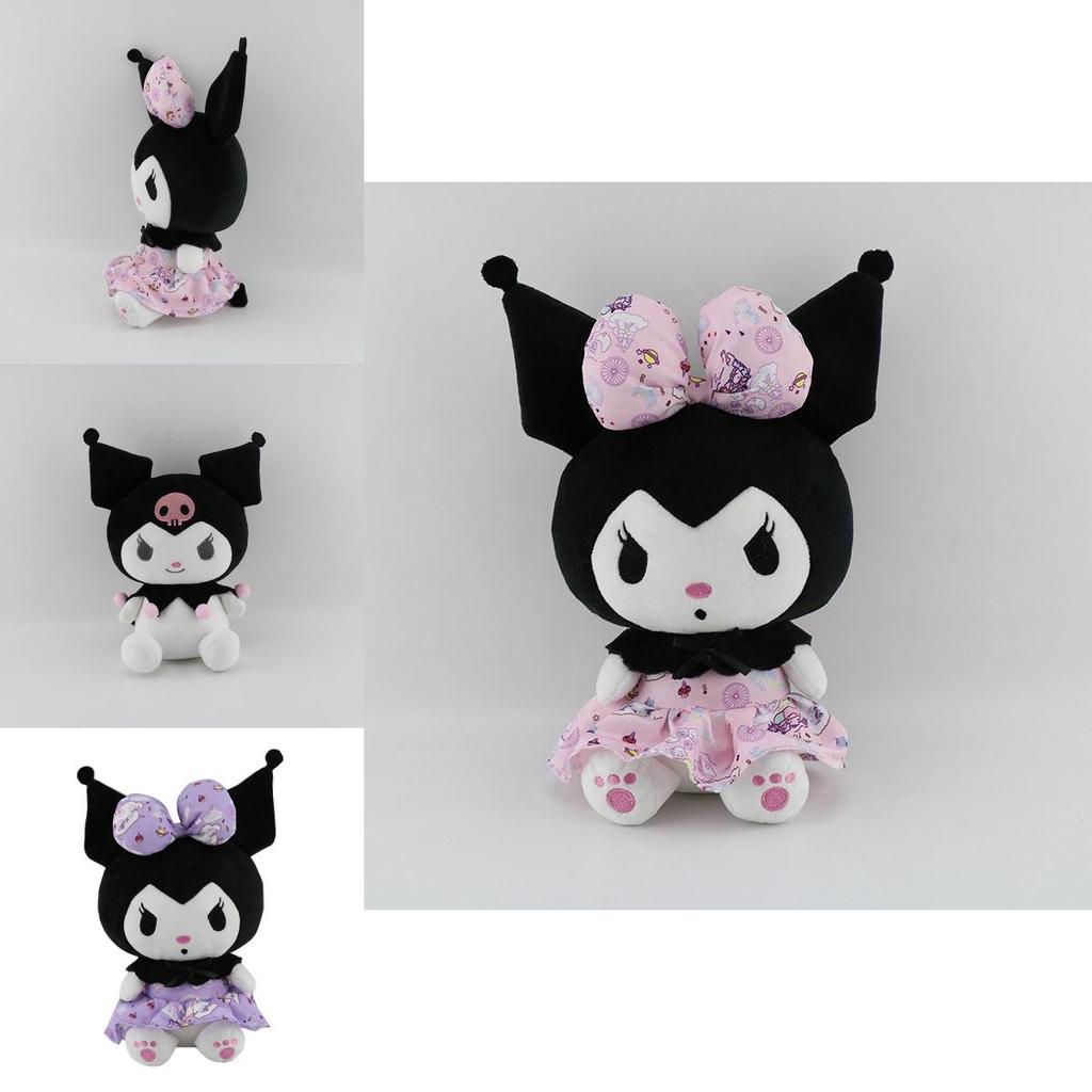 Cute Cartoon Kawaii Kuromi Plush Toy In 25cm Soft And Stuffed Design