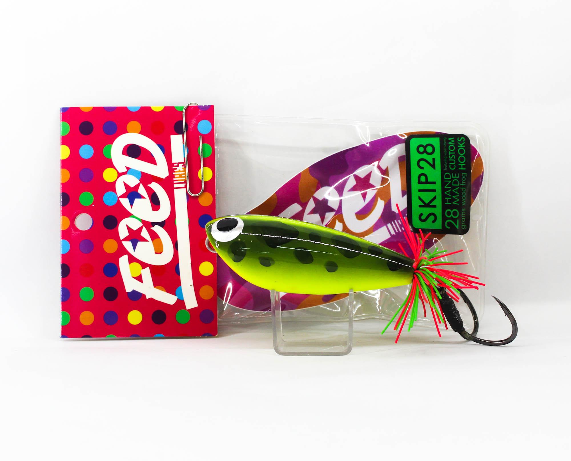 

Feed Lures Skip 28 Плавающая приманка для деревянной лягушки ручной работы 28 грамм 2 (3002)