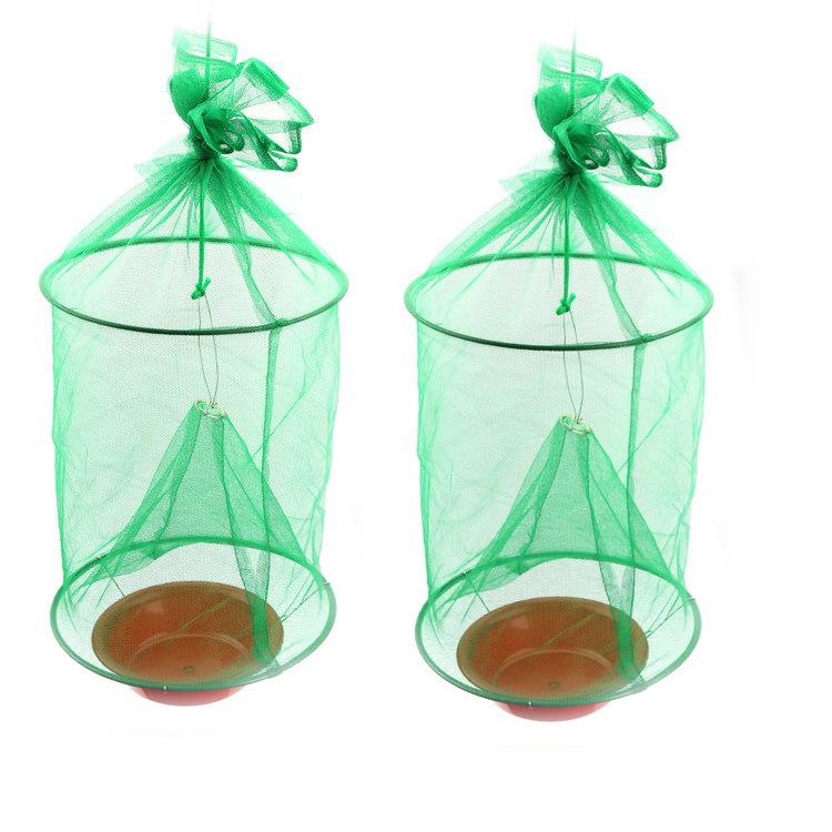Folding Hook Lanyard Fly Trap Cage - Simple, Sanitary Fly Catcher and Killer