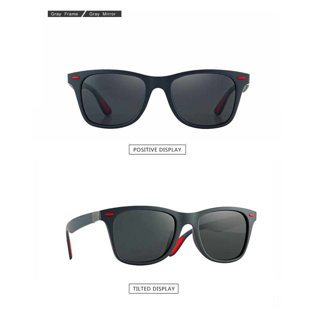 

Поляризованные, солнцезащитные очки для мужчин серый/красный