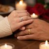 Lovers Cat Eye Plain Ring Simple Valentine's Day Gift Couple Titanium Steel Ring  Ladies Jewelry