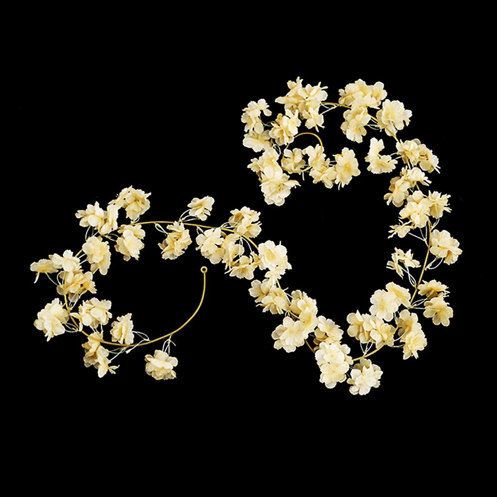 1pc Artificial Peach Blossom Decorative Flower Vine Fake Flower Vine Cover Flower Vine Tree Cherry Blossom Vine Flower Vine Holiday Party Party Gifts
