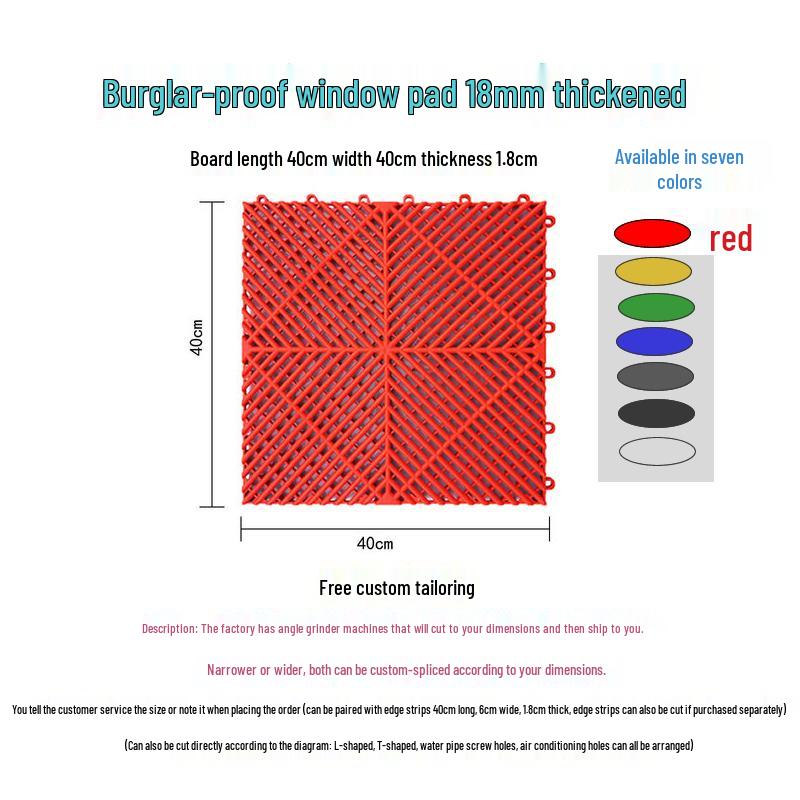 Bezpieczne zabezpieczenie parapetu i balkonu przed kradzieżą: Pogrubiona siatka ochronna i stojak na kwiaty
