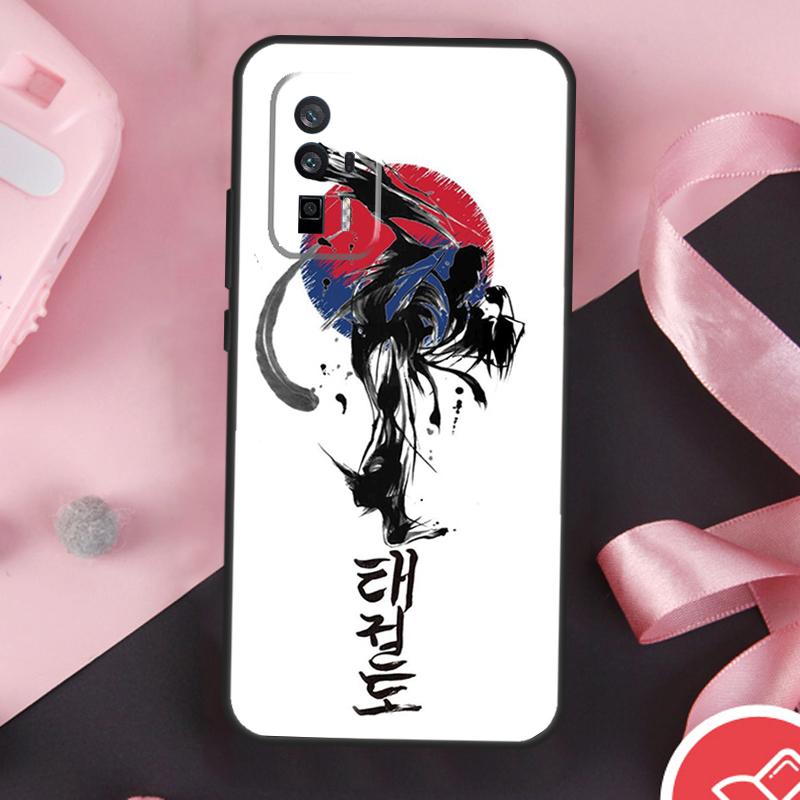 Kungfu Taekwondo Case For POCO F6 X6 X3 X5 M6 Pro F3 F5 M5s Xiaomi 14 Ultra 13 12 Lite 11T 12T 13T Pro Cover