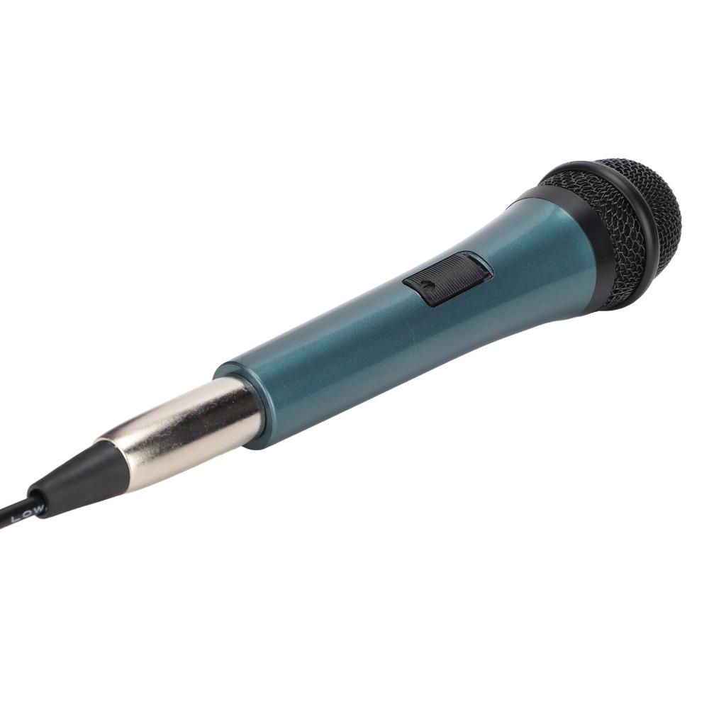 Noise Reduction Handheld Microphone with 6.35mm XLR 3m Cable Wired Microphone Studio Recording