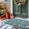 Wipe Your Paws Door Mat Winter Outdoor Rug Christmas Decorative Doormats Home Kitchen Entrance Rug Floor Front Door Mats Door