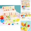 Wooden Multifunctional Arithmetic Clip Bead Learning Board Kid Puzzle Toy Set For Cognitive Development