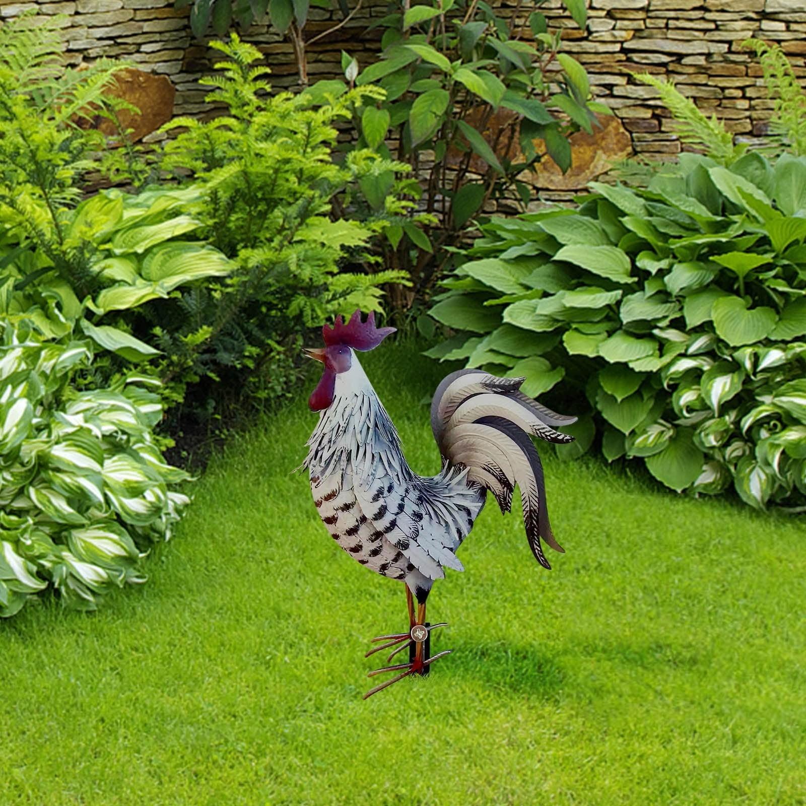

Статуя петуха из смолы в патриотическом стиле, домашний садовый декор, скульптура, декор петуха One Size