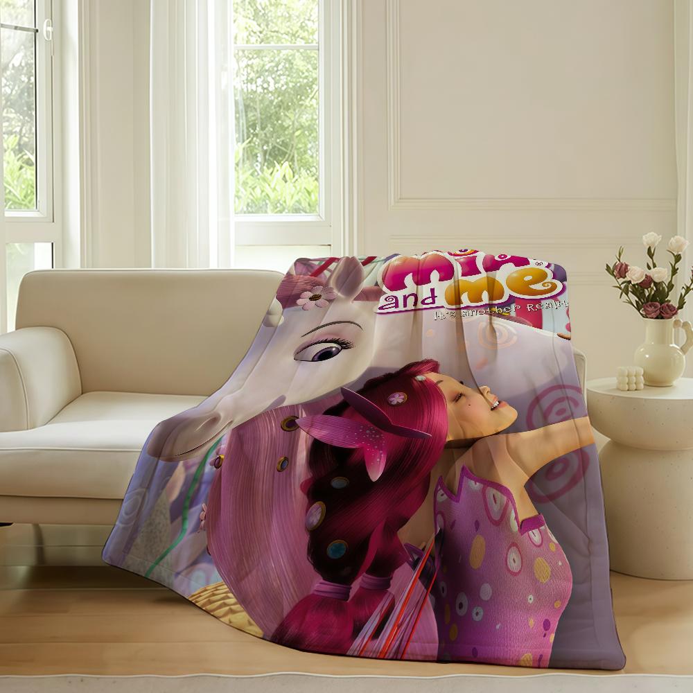 Cartoon cute Mia and Me Blanket For Sofa Office Bed Plane Travel Sleep Read Relax Camping Soft And Warm