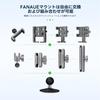 FANAUE Auto-Saugnapf Armaturenbrett 3M Einseitiges Klebeband Rund mit 1" Kugel, Kompatibel mit RAM Mount Zubehör
