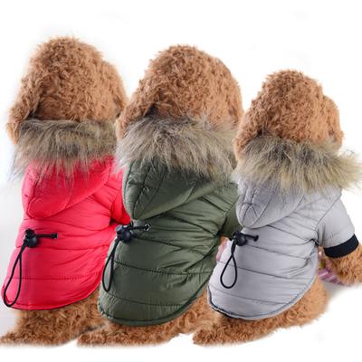 Zimní kabát pro psy Větruodolná bunda s kapucí pro malého psa Bunda s kapucí pro štěně proti sněhu Teplý oblek pro kočky Outdoor Domácí zvířata Oblečení Oblečení