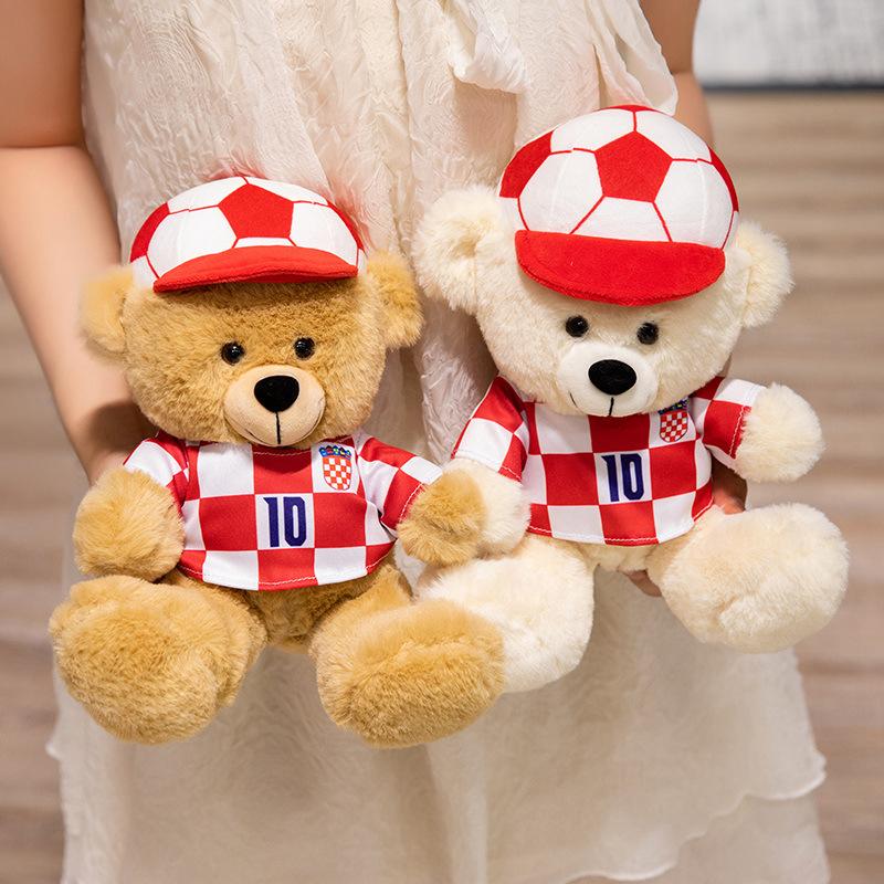 The Same Fun Jersey of The Star, Bear Doll, Basketball, Football Plush Toys, Sports Competition Gifts, Birthday Gifts
