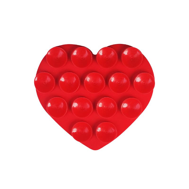 Heart and Fruit Shape Silicone Suction Cup Phone Holder