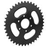 Rear Chain Sprocket 37mm Inner Hole Black 6 Holes 428 40T Stainless Steel for 4 Wheel ATV Quad Bike
