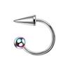 2 Pièces Anneau de Lèvre Piercing Lèvre Goujons Lèvre Anneau de Nez Piercing Gothique Anneau de Nombril Piercing Lèvre Bijoux de Corps