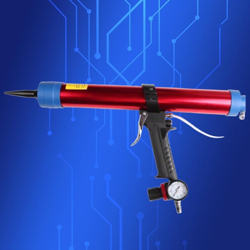 Professional Pneumatic Caulking Gun Air Powered Sealant Applicator for Silicone Construction Adhesive Hard Soft Sealants