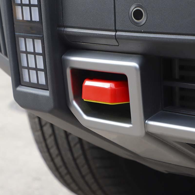 Car Front Bumper Trailer Hook Decoration Cover For Jetour Traveler 2023 Up For Jetour Shanhai T2 2024 Up  Exterior Accessories , ABS Plastic