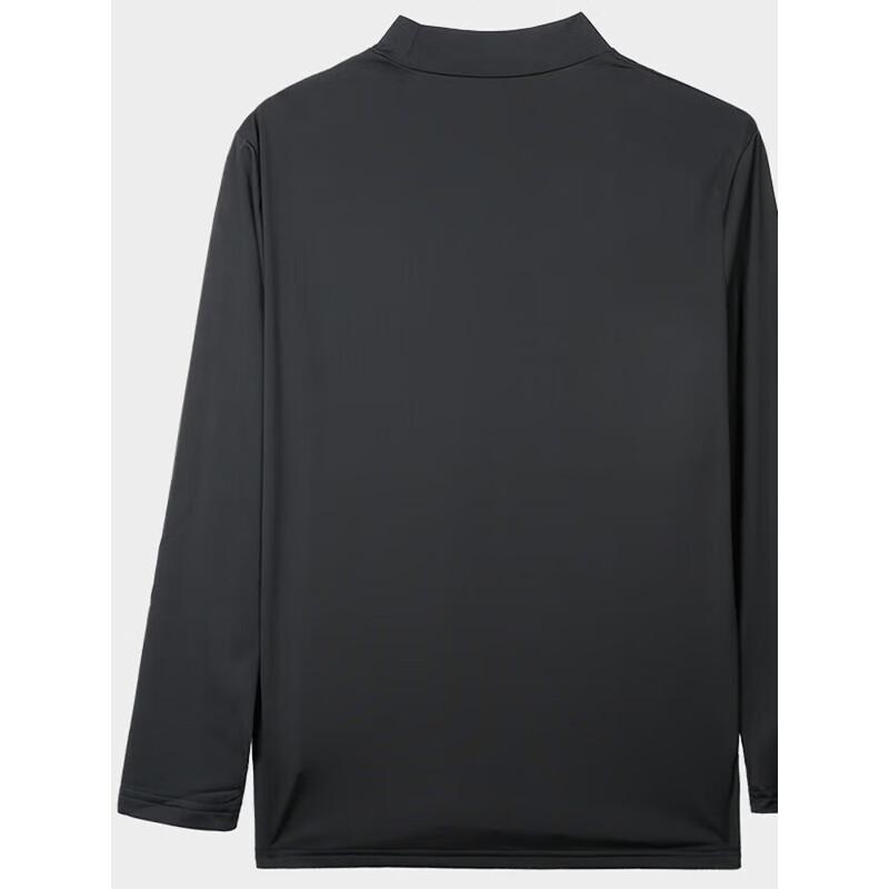 Men's Brushed Warm Mock Neck Long Sleeve T-Shirt