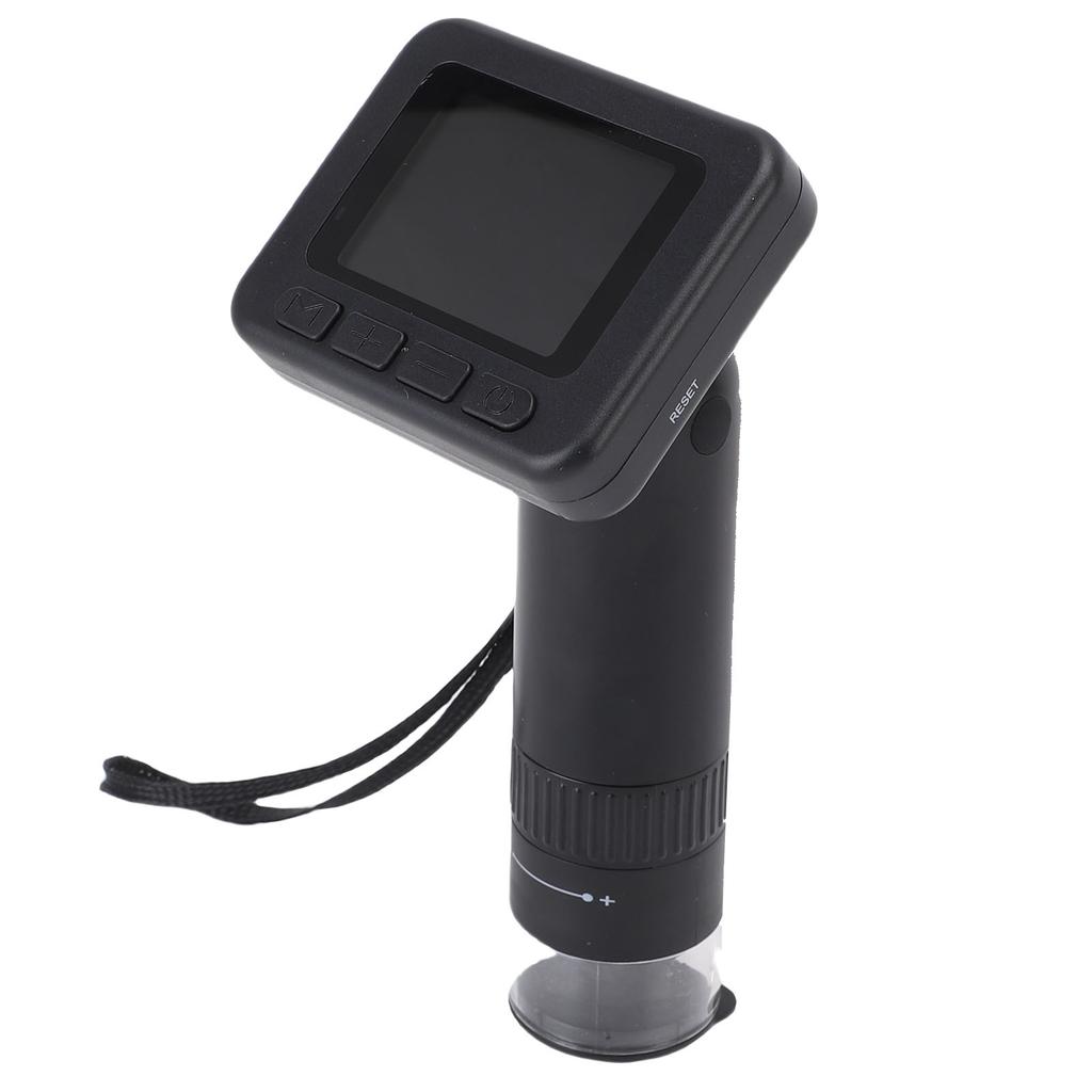 Kinder Digitalmikroskop 1080P Foto-Videoaufnahme Handmikroskop mit 2,0-Zoll-Bildschirm 8 LED-Leuchten