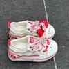 Thick-soled heightening canvas shoes for women's sports, leisure, comfortable and versatile