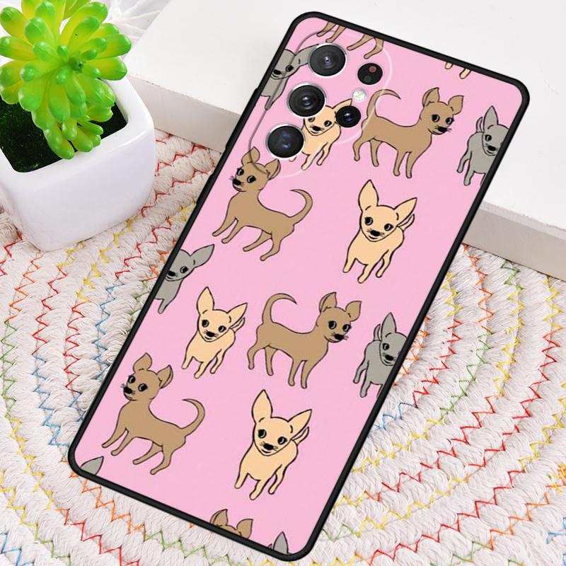 Cute Chihuahua Dogs Phone Case for Samsung Galaxy Note 10 Pro S26 Ultra S23 S24 FE S25 S21 S22 PLUS Shockproof Cove