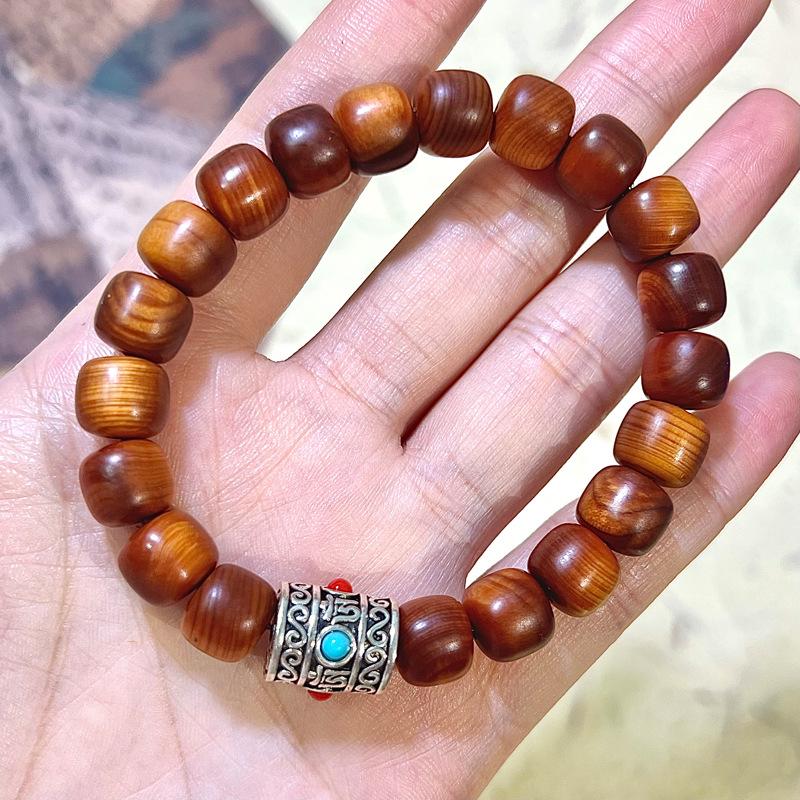 Aged Taihang Cypress Beads: Natural, High-Oil, Handcrafted Play Beads for Men & Women