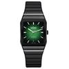 RADO Radar Automatic Mechanical Movement Stick Hour Markers Luminous Unisex Swiss Watch 32.5mm Green Dial Ceramic Case Rubber Strap R10202319