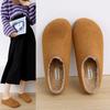 Móda Jaro Podzim Retro styl Pantofle Birkeinstock s tlustým dnem Dámské Třmeny Líný Korejský Kulatá Hlava Zimní Teplé Polstrované Polobotky