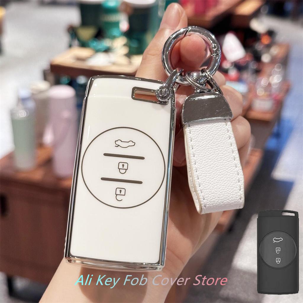 Key Fob Cover Keyring Car Keychain For Chery Tiggo 7 Pro 8 Pro Exeed Tiggo 2 3x Arrizo 5 Pro Gx 5x EQ7 Tiggo 4 Car Accessor