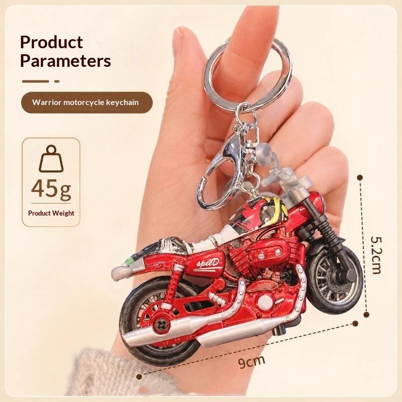 Mini-Legierung Rückzieh-Motorradspielzeug Schlüsselanhänger Für Kinder Geschenke Heimdekoration Tasche Aufhängen Sammlung