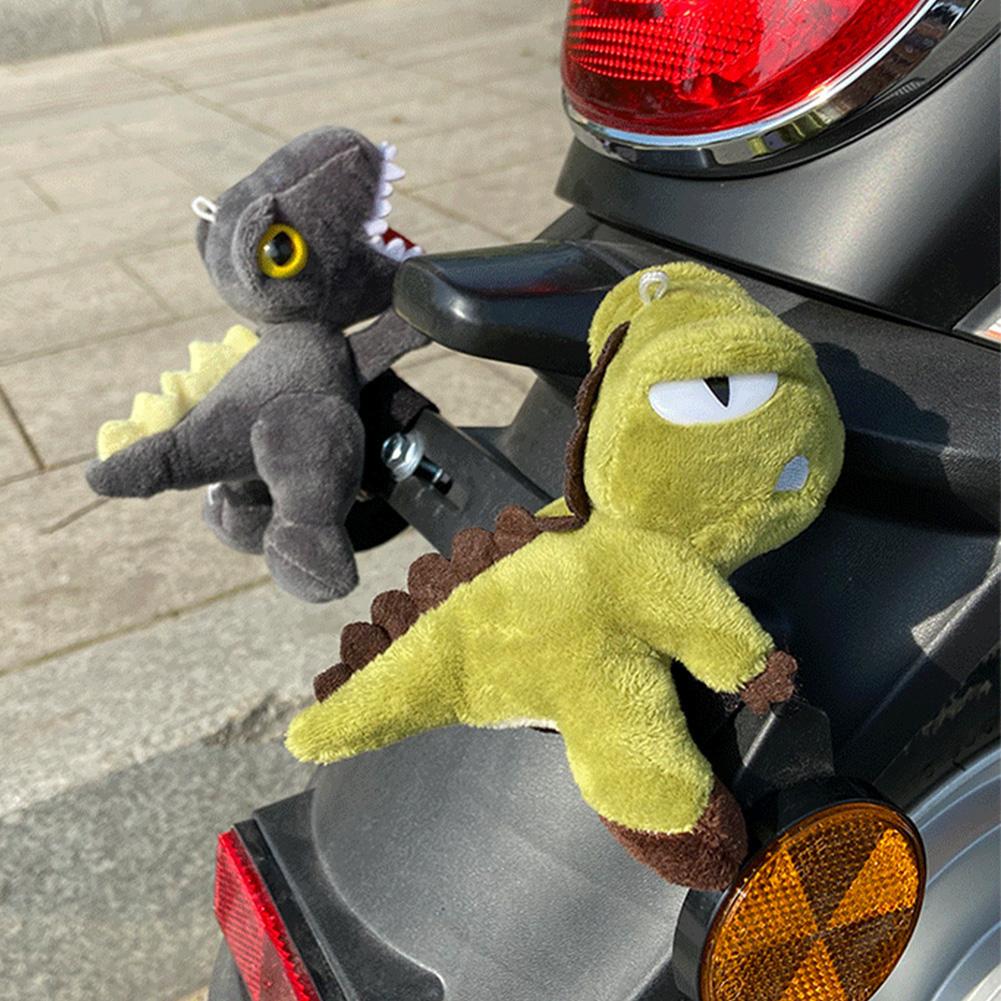 Cute Motorcycle Doll Pendant Bicycle Plush Dinosaur Pendant Decoration Toy Motorcycle Handlebar Decor Tail Turn Signal Pendants