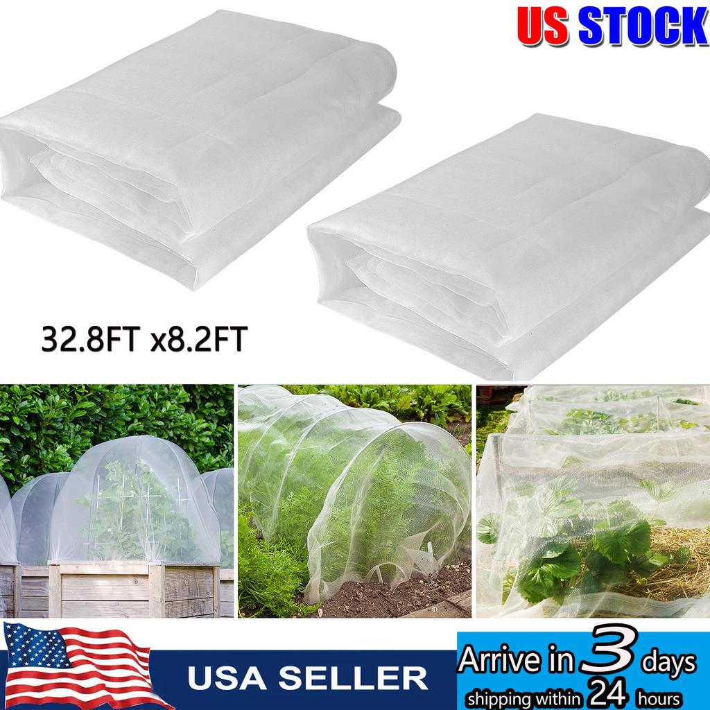 Garden Mesh Netting For Plants 32.8ftx 8.2ft Insect Netting Bird Net Barrier Hunting Blind Plant Protecting Garden Plant Cover