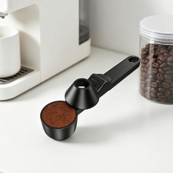 Coffee Sliding Spoon Non-Spill Design Long Handle Measuring Scoop for Coffee Grounds BPA-Free Dishwasher Safe Essential Barista Tool for Consistent