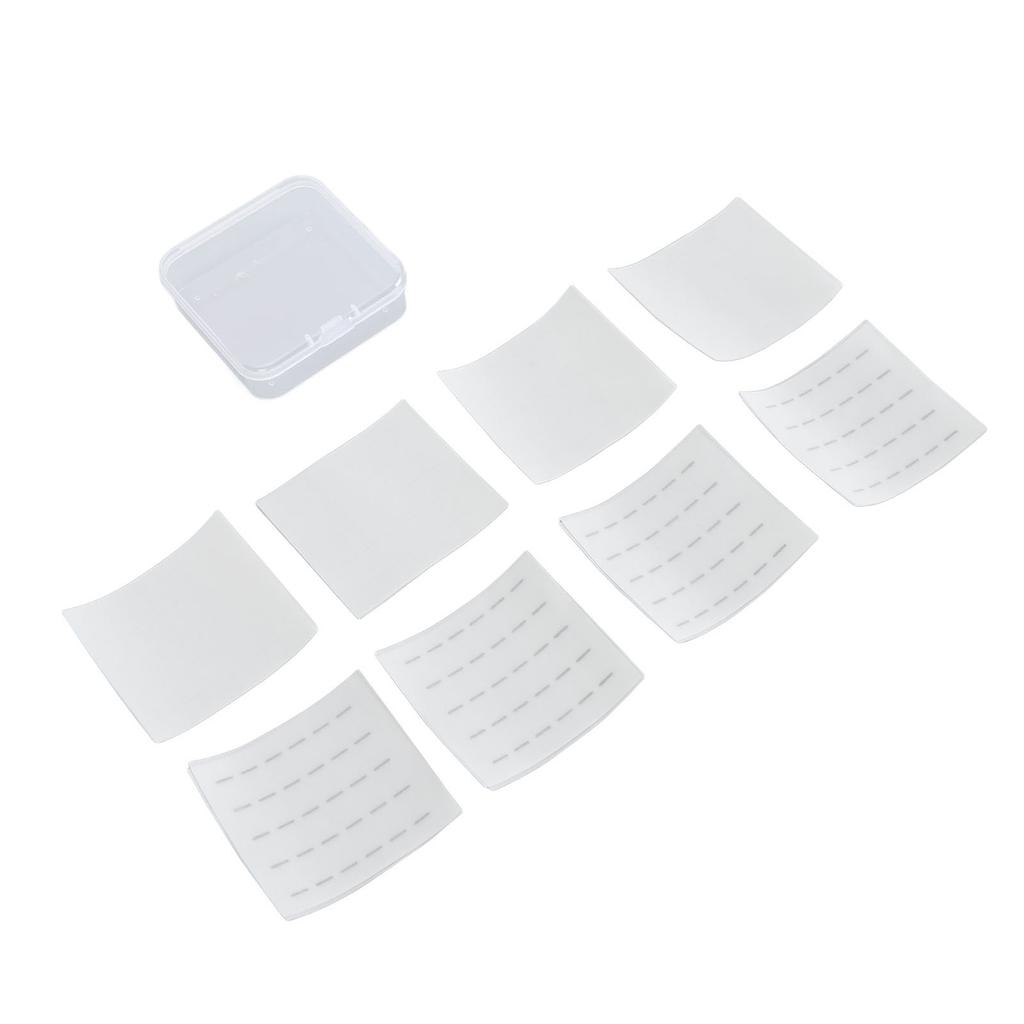 8 Sheet Self Adhesive Lash Strips for Fake Eyelashes No Glue Apply Black Transparent Waterproof