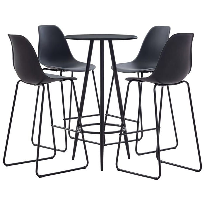 VidaXL 5-piece Bar Set Table and Pub Chairs Counter Furniture Bistro Furniture Garden Kitchen Restaurant 279715