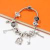 Horror Halloween Black Friday Metal DIY Bracelet Pendant Murderer Jason Mask Detachable Bracelet Cosplay Party Props Jewelry