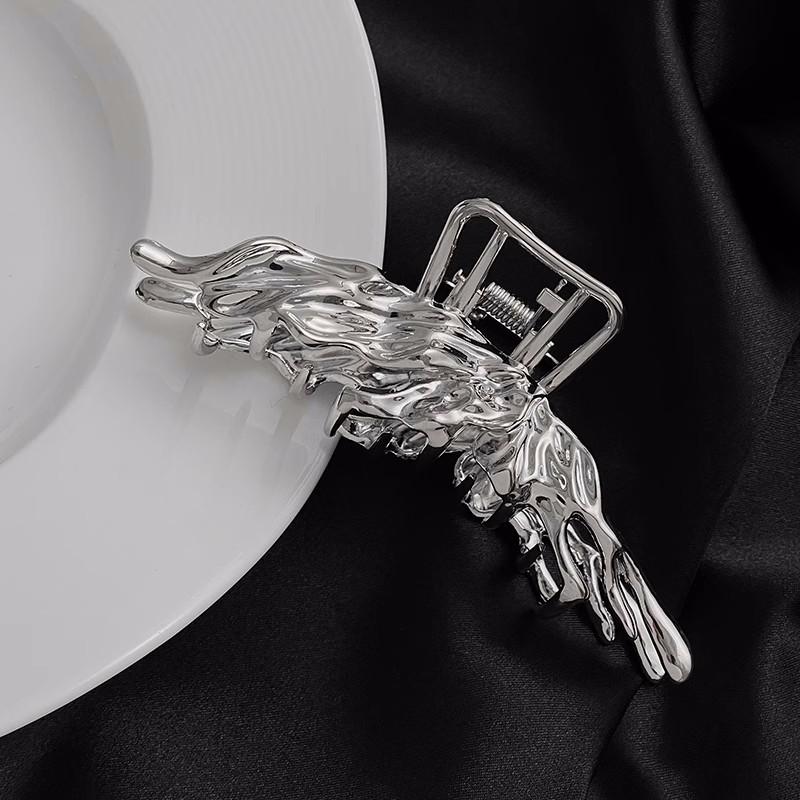 

Винтажные металлические заколки-бабочки для волос, уникальные металлические заколки-ракушки для волос для женщин, девушек, Y2K, полые головные уборы, ракушка-краб Ха