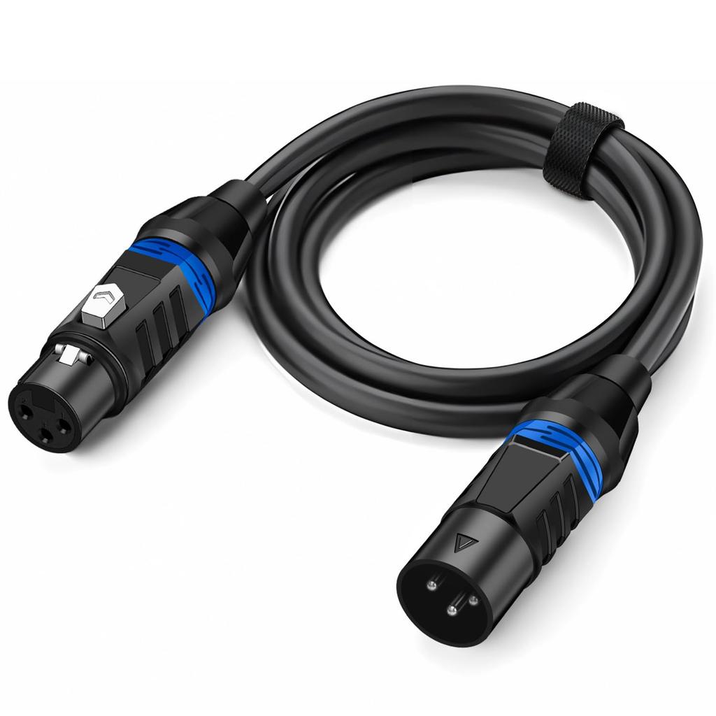 5m XLR Microphone Cable, Canon Cable, Microphone Extension, 3-Pin XLR Male to Female, XLR Balanced Connection, for Professional Recording, Compatible