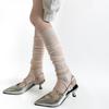Leg Warmers Women Summer Mesh Thin Breathable Loose Long Socks Sweet Girls Leg Warmers Lolita Kawaii Cute Ruffle Socks Stockings