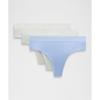 Underease High Rise Thong Underwear  3 Pack Dove Grey Pelican Sinatra Blue