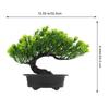 1pc Lifelike Artificial Bonsai Tree Simulation Green Plant Potted Mini Fake Flower for Home Office Decor Imitation Pine Ornament